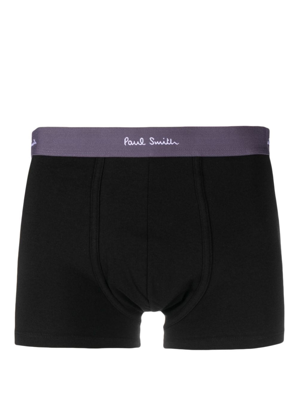 Paul Smith logo-waistband striped boxer briefs (pack of three) - Zwart