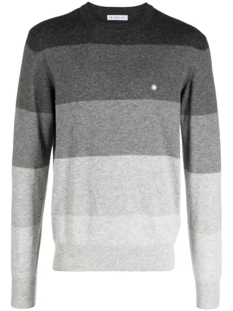 Manuel Ritz logo-embroidered knitted jumper