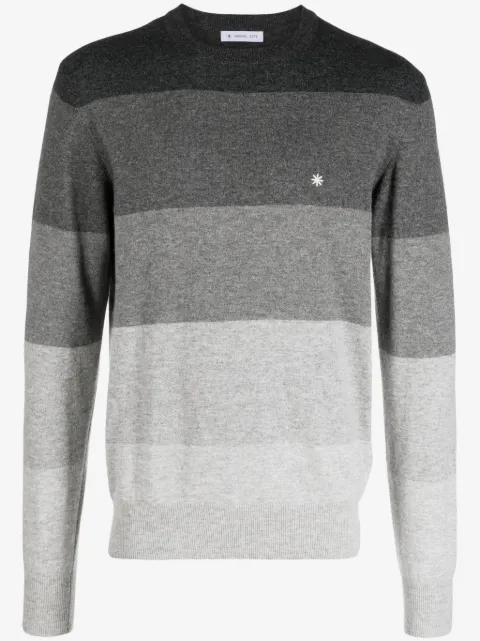 Manuel Ritz logo-embroidered knitted jumper
