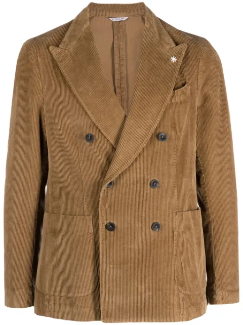 Manuel Ritz double-breasted corduroy blazer