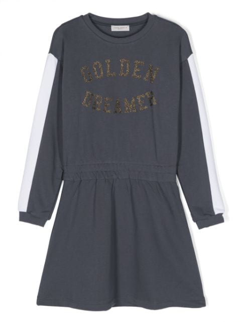 Golden Goose Kids long-sleeve elasticated dress