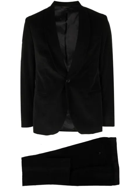 Manuel Ritz single-breasted velvet suit