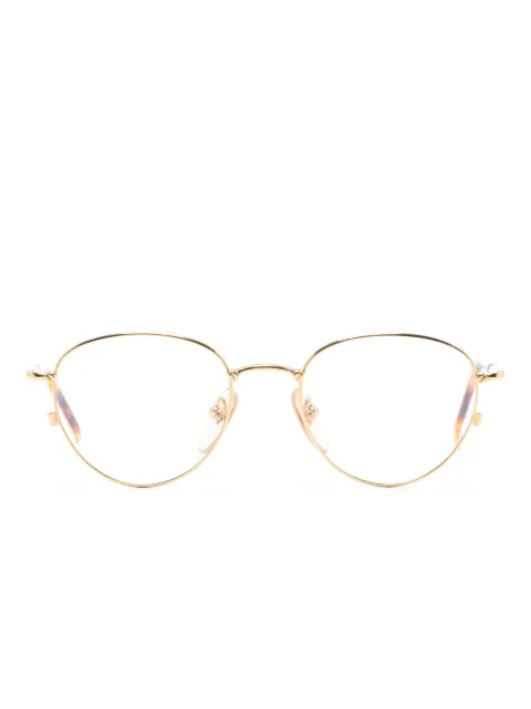 Jean Paul Gaultier lentes con armazón redonda metalizada