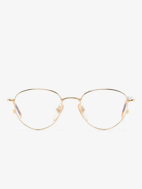 Jean Paul Gaultier round-frame metal optical glasses