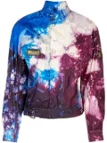 Stain Shade graphic-print patch-detail jacket - Blue