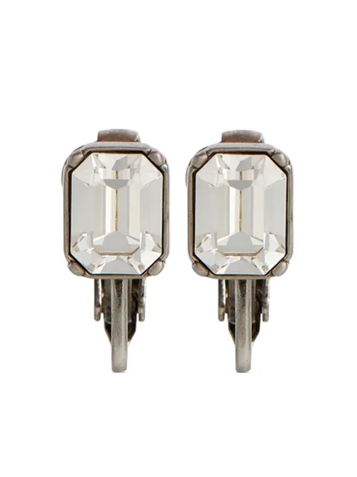 Boucles d'oreilles D2 Classic serties de cristaux - DSQUARED2 - Modalova