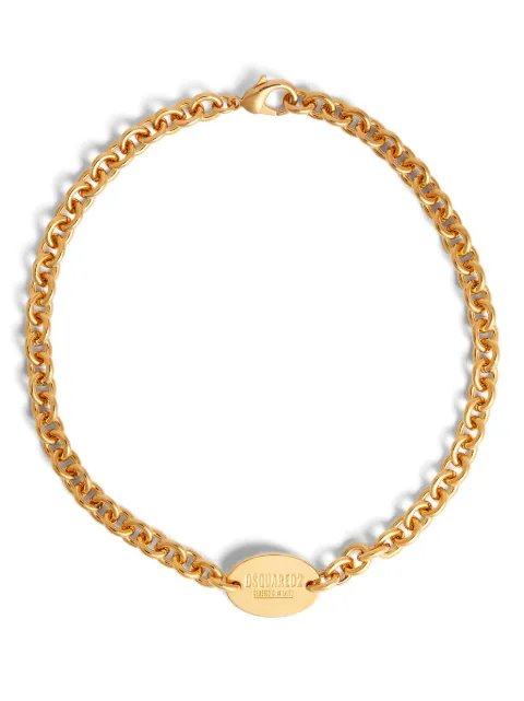 DSQUARED2 logo-engraved chain necklace