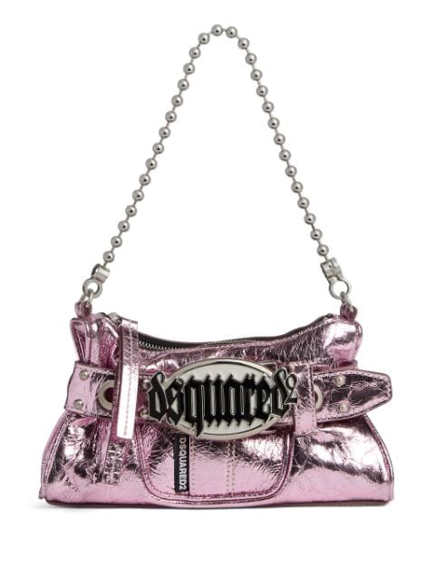 DSQUARED2 bolsa de mano Gothic con placa del logo