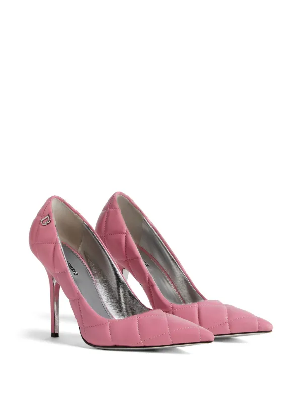 【関税&送料込】Dsquared Light Pink Leather Bumper Sneakers Dsquared Light Pink Leather Bumper Sneakers (D SQUARED2