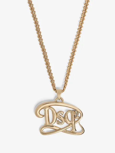 DSQUARED2 DSQ2 logo-pendant chain necklace