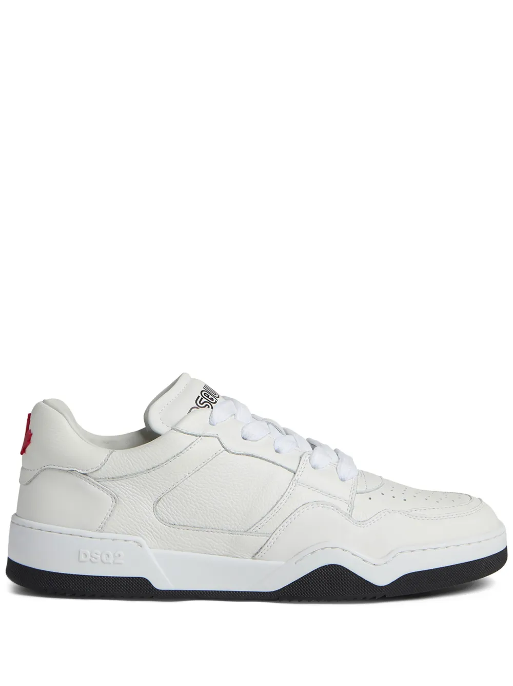 Dsquared2 Perforated Lace-up Sneakers In White