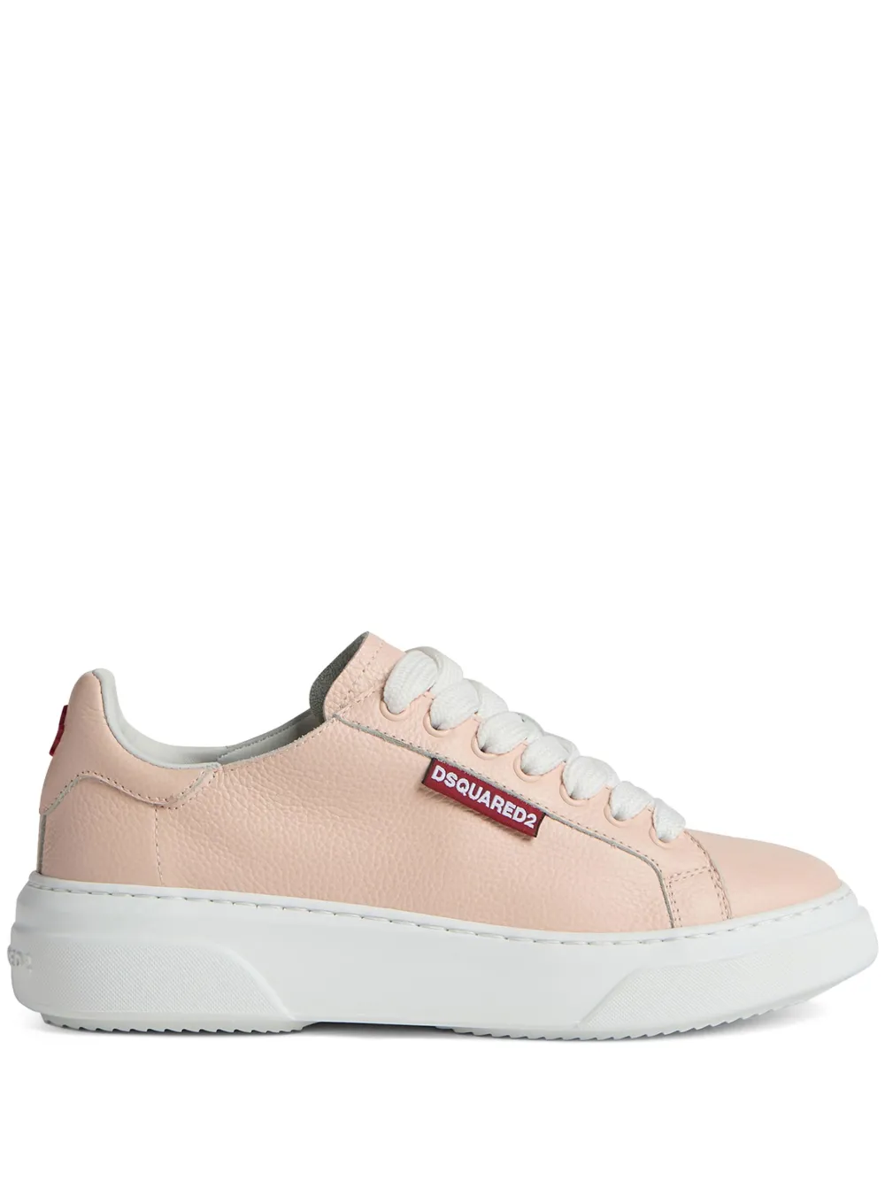 Dsquared2 logo-embossed lace-up sneakers Pink