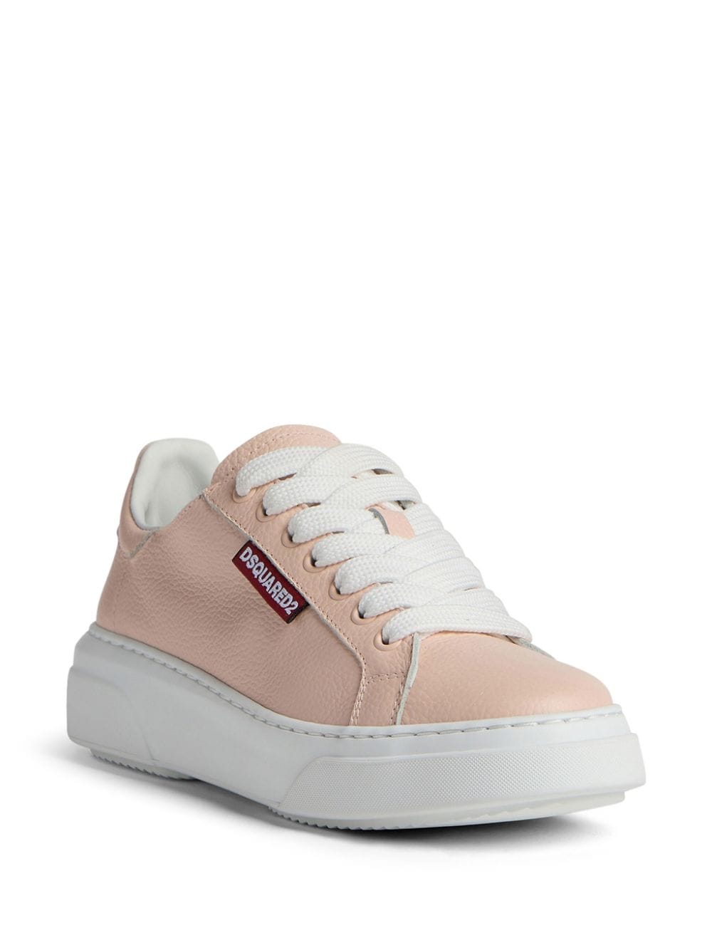 Shop Dsquared2 Logo-embossed Lace-up Sneakers In Pink