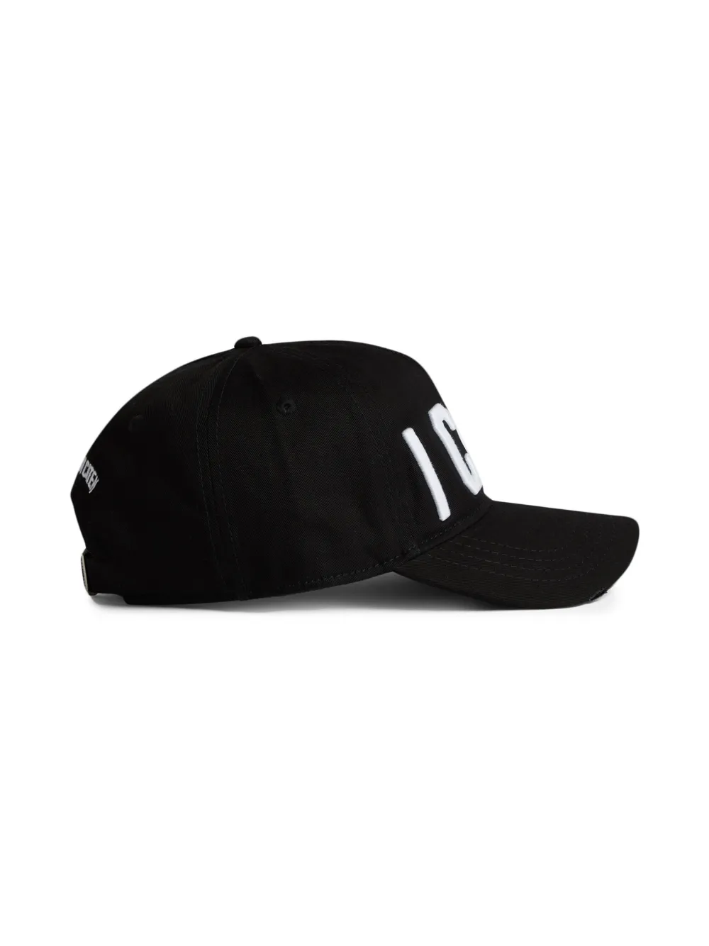 Dsquared2 D-squared2 Mans Black Cotton Gabardine Cap With Logo In Black