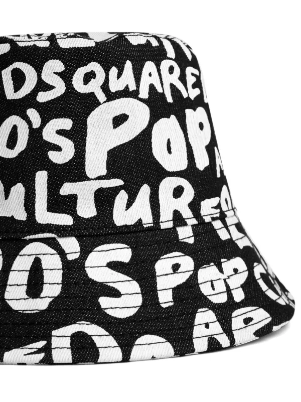 【2025年】お歳暮ギフト | バケットハット DSQUARED2 ブラック JP FARFETCH | 帽子
