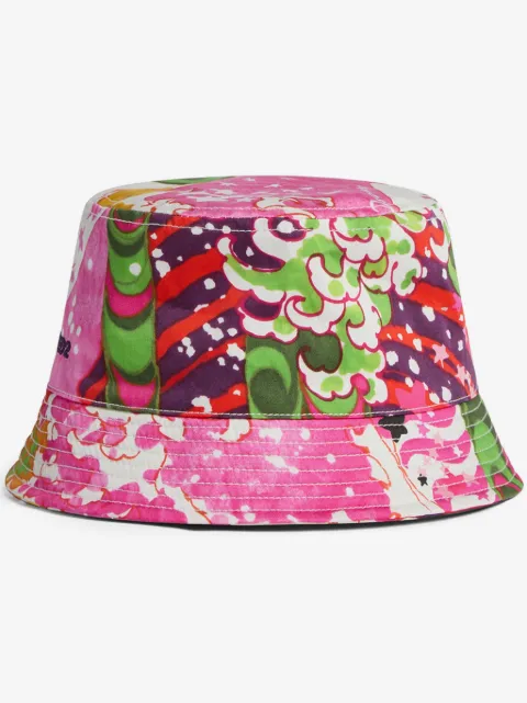 DSQUARED2 Chapéu bucket com bordado