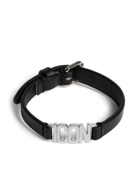 Dsquared2  Icon leather buckle bracelet