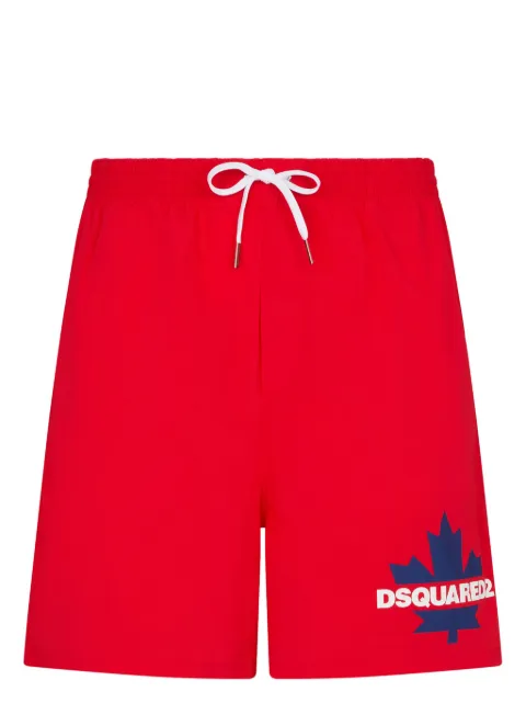 DSQUARED2 short de bain à logo imprimé