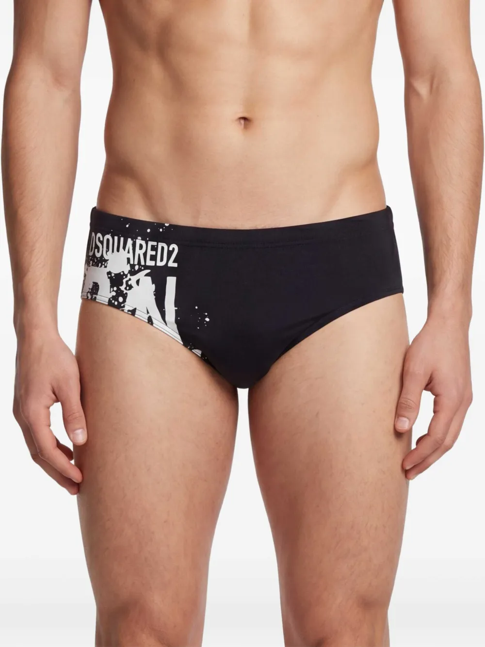 DSQUARED2 Zwembroek met logoprint Zwart