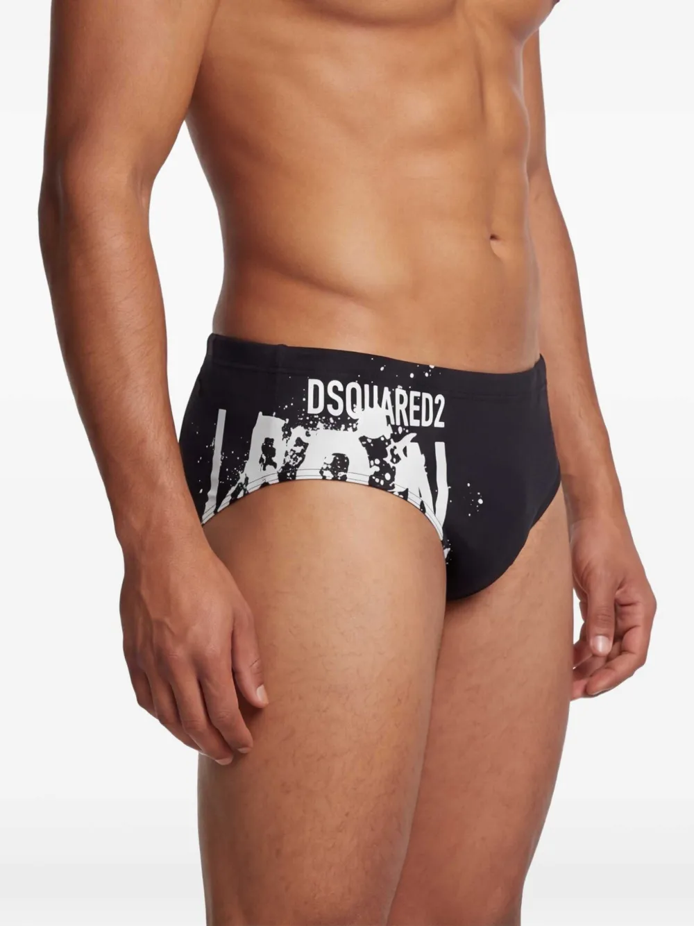 DSQUARED2 Zwembroek met logoprint Zwart