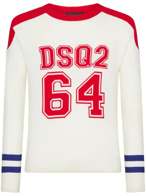 DSQUARED2 suéter tejido en intarsia