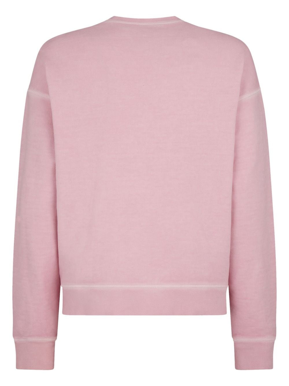 Shop Dsquared2 Slogan-print Cotton Sweatshirt In Pink