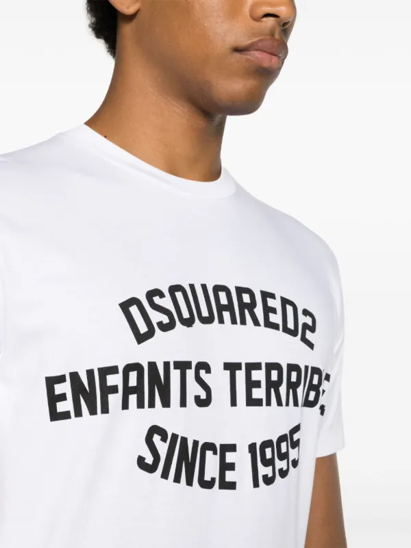 D squared2★ホワイトイタリックロゴTシャツ★送関込 DSQUARED2 ロゴ Tシャツ | ホワイト | FARFETCH JP