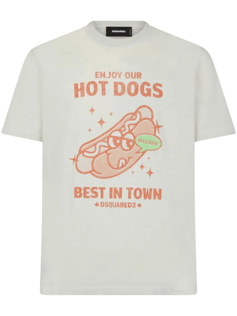 Dsquared2 Graphic-print Crew-neck T-shirt In White