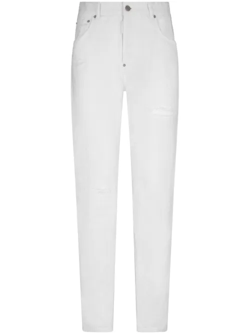 Jean White Bull Skater - DSQUARED2 - Modalova