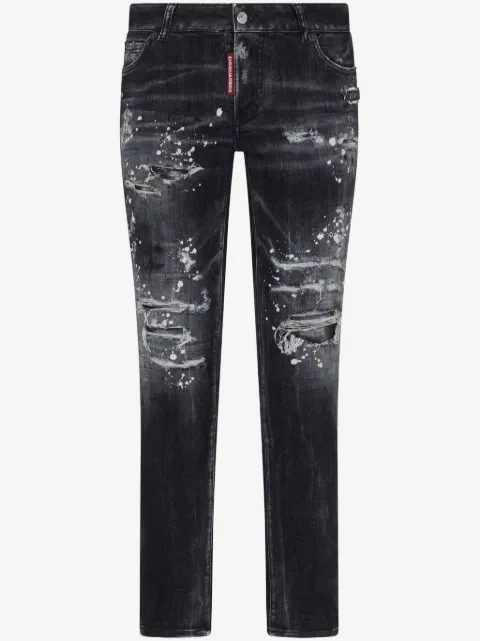 DSQUARED2 distressed slim-leg jeans
