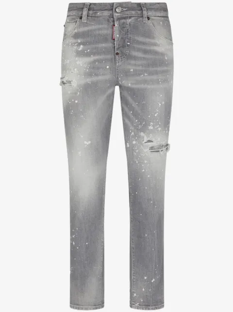 DSQUARED2 jeans con salpicaduras de pintura estampadas