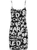 DSQUARED2 graphic-print sleeveless minidress - Black