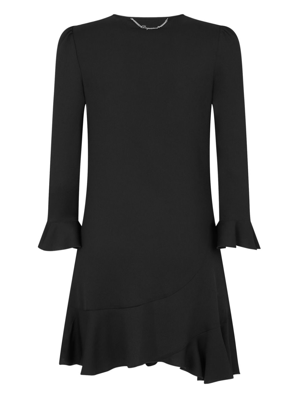 Shop Dsquared2 Cut Out-detail Long-sleeve Minidress In Black