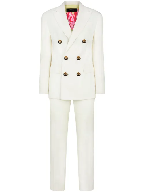 Costume croisé à revers crantés - DSQUARED2 - Modalova
