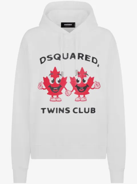 DSQUARED2 graphic-print jersey hoodie