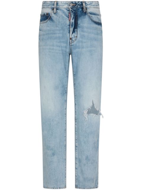 DSQUARED2 ripped straight-leg jeans Men