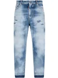 DSQUARED2 bleached slim-leg jeans - Blue