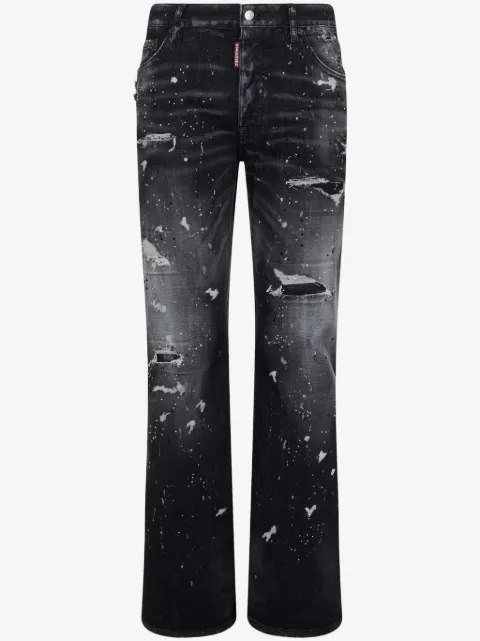 DSQUARED2 distressed straight-leg jeans