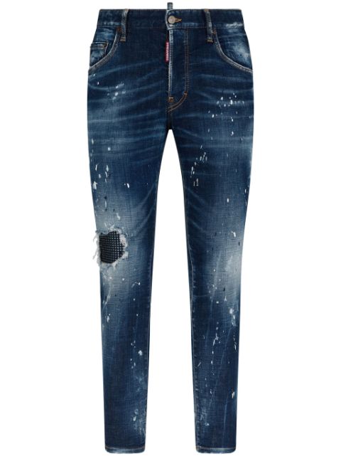 DSQUARED2 distressed skinny-cut jeans Men