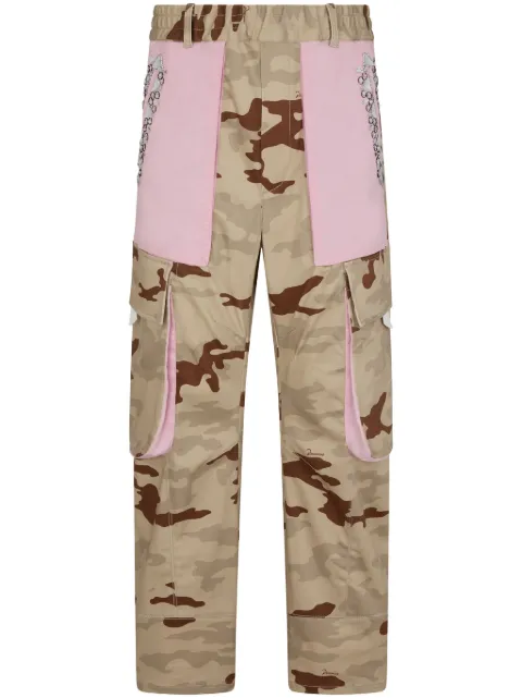 DSQUARED2 camouflage-print cargo trousers