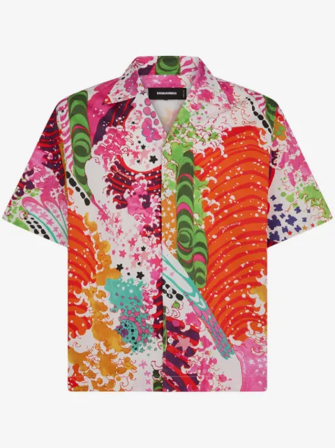 DSQUARED2 camisa manga corta con estampado gráfico