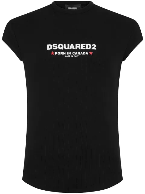 DSQUARED2 t-shirt en coton à logo imprimé