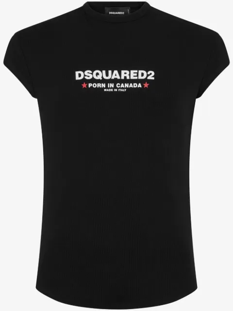 DSQUARED2 playera con logo estampado