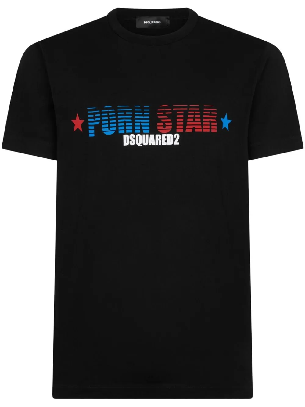 Dsquared2 Slogan-print Cotton T-shirt In Black