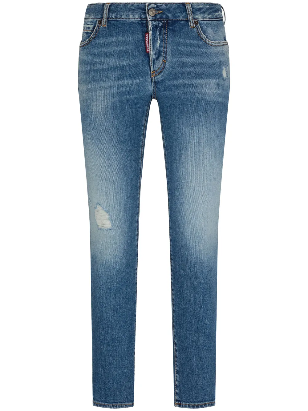 Dsquared2 Jeans affusolati con applicazione - Blu