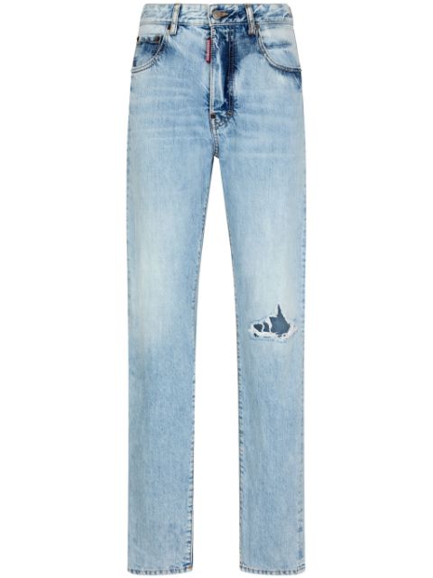 DSQUARED2 ripped-detail slim-cut jeans Women