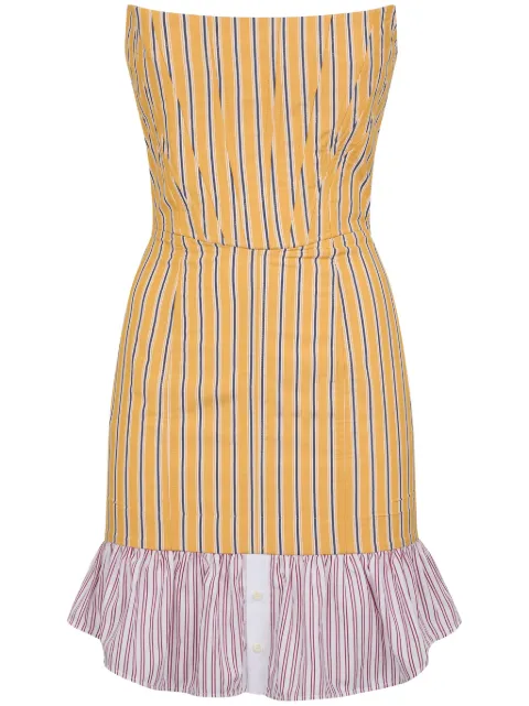 DSQUARED2 striped flared minidress