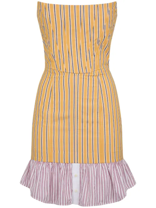 Robe courte évasée à rayures - DSQUARED2 - Modalova
