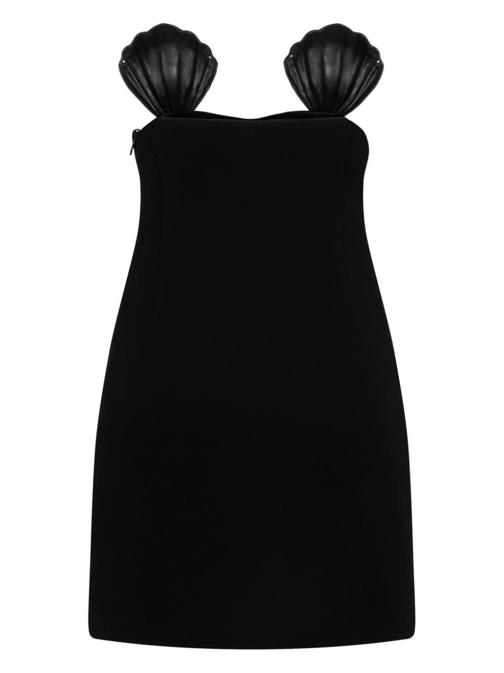 Shop Dsquared2 Shell-cup Strapless Minidress In Black