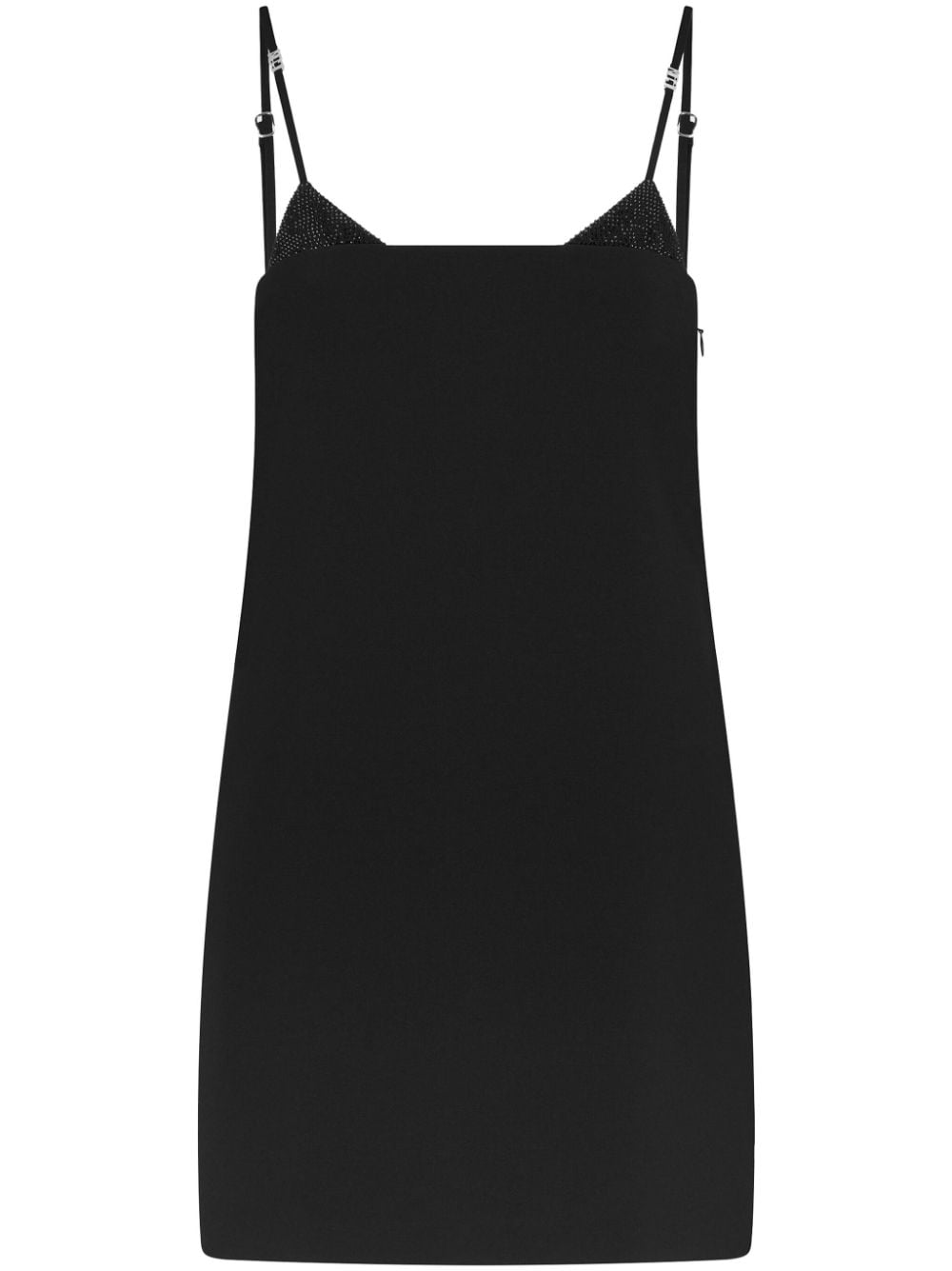Dsquared2 Embellished Slip Minidress In Black